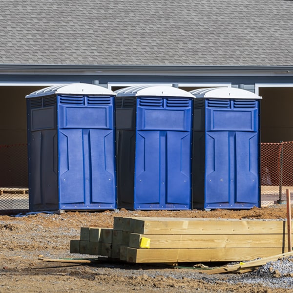 how often are the portable toilets cleaned and serviced during a rental period in Swan Creek